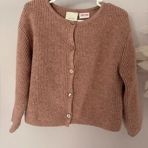Elegant Tan Cardigan Sweater